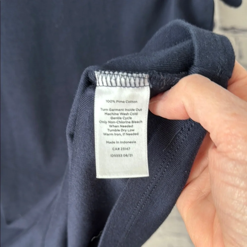 Talbots Classic Navy T-Shirt L - Picture 4 of 4